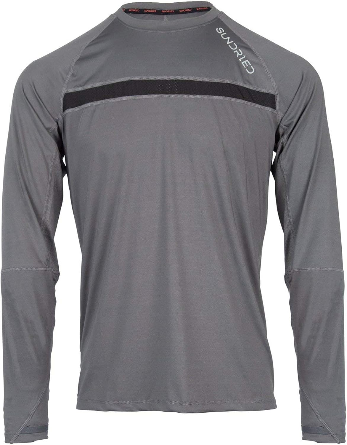 Sundried Men's Grey Thermal Lighweight Vented Base Layer Running Top