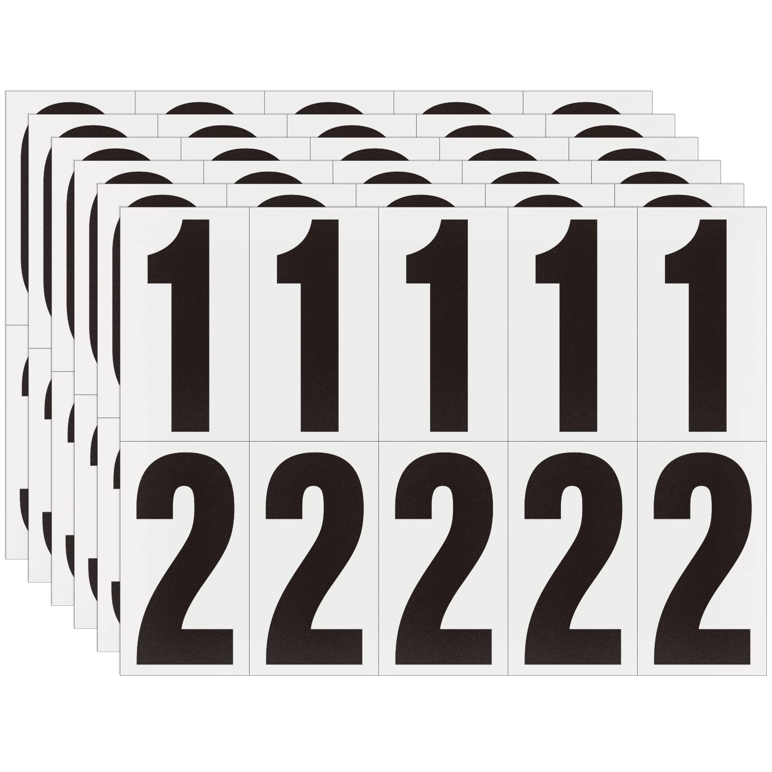 Photo 1 of 1.5 Inch Adhesive Numbers for Mailbox, House Numbers, Reflective Number Sticker, Mailbox Decals, Address Number, Trash Cans Decal, for Outside (60 PCS)