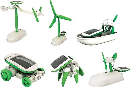 Shanaya 6 in 1 Solar Robot Kit Toys for Kids, Educational and Learning Robotic Kit