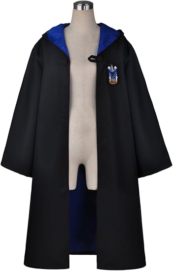 Amazon ノーブランド品 コスプレ ハリー ポッター Harry Potter レイブンクロー Ravenclaw ローブ ネクタイ マフラー 3点セット ハロウィーン 衣装 Lサイズ コスプレ 仮装 通販