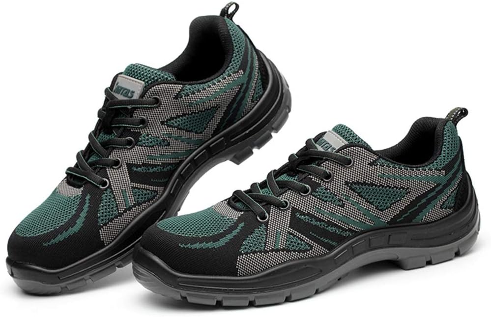 Sicherheitsschuhe Damen Arbeitsversicherungsschuhe, Sommer, atmungsaktiv, Deo, leicht, Milbenabwehr, Piercing, Stahl, Zehenschutzkappe, Arbeitssicherheit, rutschfeste Freizeit (Size : 37)