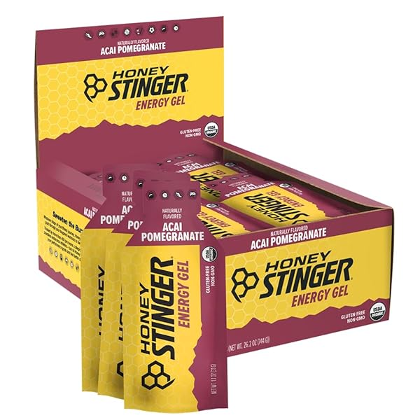 HONEY STINGER ORGANIC ACAI POMEGRANTE ENERGY GEL, 1.3...