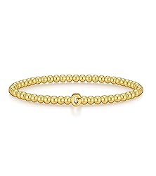 Wowshow Gold Bracelets for Women Strand Gold Beaded