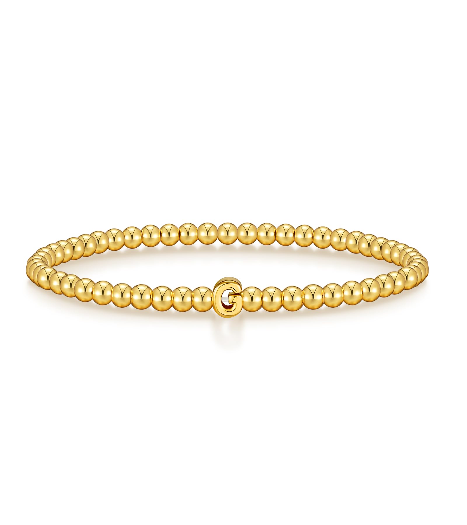 Wowshow Gold Bracelets for Women Strand Gold Beaded
