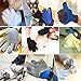 ASENKU Pet Grooming Glove Comfortable Efficient Pet Hair Remover Mitt Perfect for Cats & Dogs with Long or Short Fur Breathable Washing Deshedding Massage Tool, One Pair