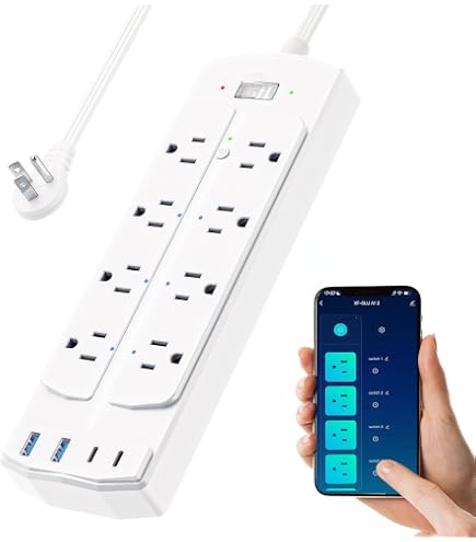 Ciabatta Smart Zigbee Useelink – 4 Prese Controllate Singolarmente, 2 USB, Compatibile Con Alexa E Google Home