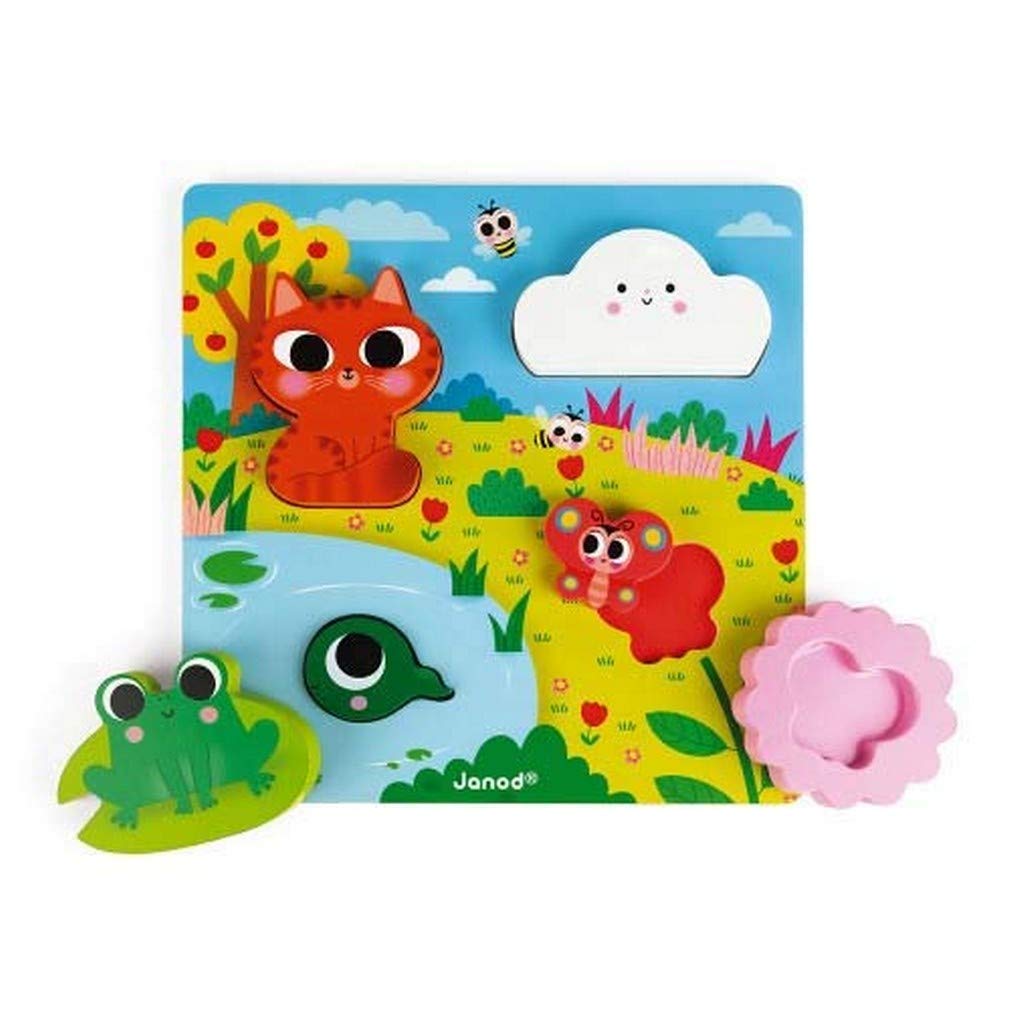 Hide and Seek Puzzle Nature 6 pcs (wood)