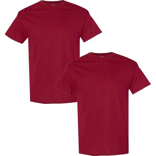 Gildan - Camisa De Algodón Pesado, Estilo G5000, Paquete De 2 Unidades, Para Hombre, XL, Marino/Oscuro
