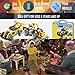 4 in 1 electric race car building set, 216 pieces kids DIY...