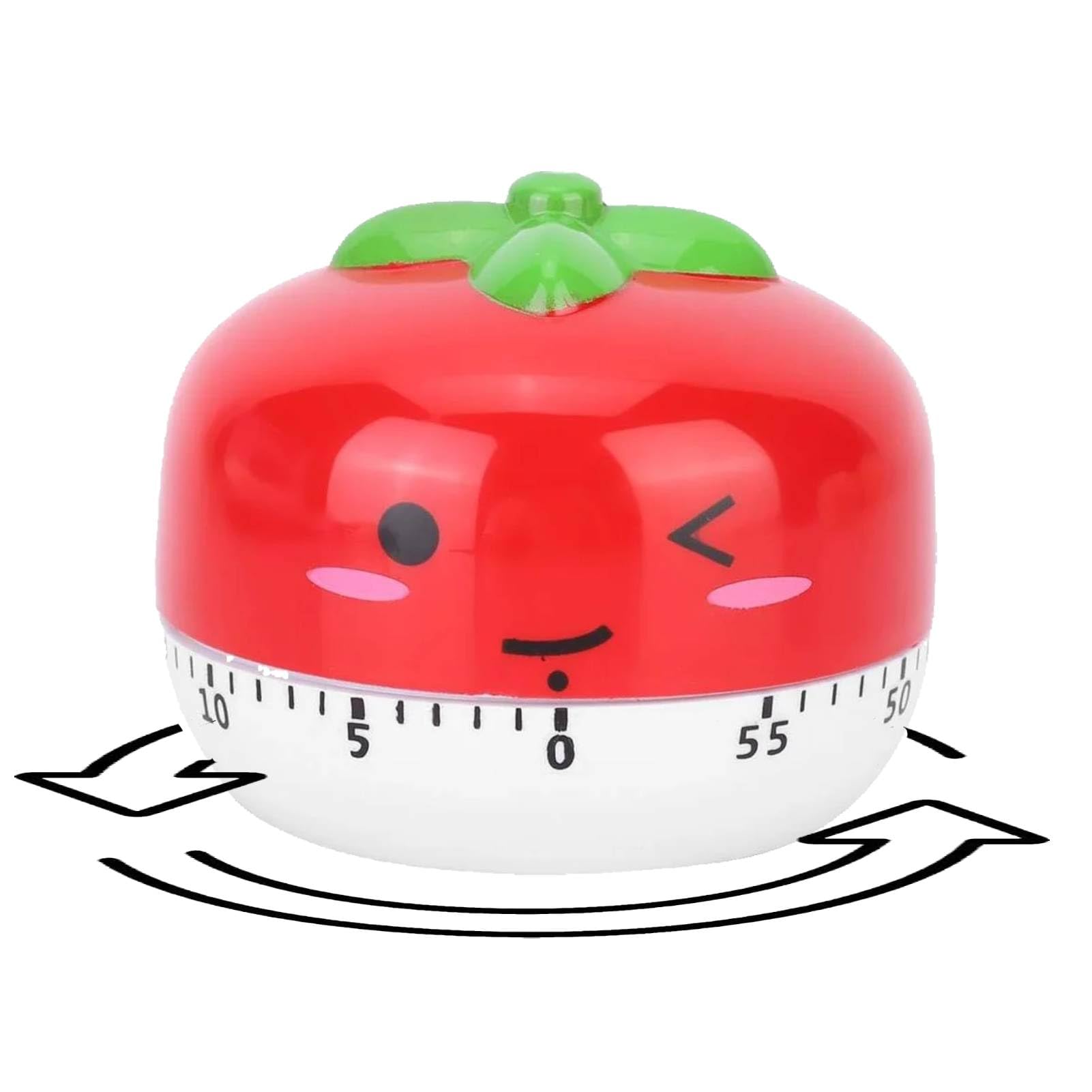 Tomatoes Lovely Carrot Kitchen Timer,Egg Timer,Mechanical Kitchen Timer,Kitchen Cooking Timers Mechanical Countdown Timer Alarm Clock for Baking, Cooking and Learning