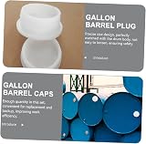 MUCKLILY 10pk Plastic Drum Bung Caps for 200L Barrels Leak-proof Dust Seals view 4