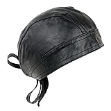 Milwaukee Leather SH319 Unisex Black Leather Skull
