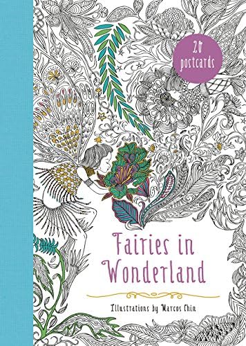 Fairies in Wonderland 20 Postcards: An Interactive Coloring Adventure for All Ages