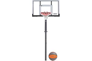 Lifetime 90962 Power Lift Adjustable In-Ground Basketball Hoop with Basketball, 54-Inch, Polycarbonate