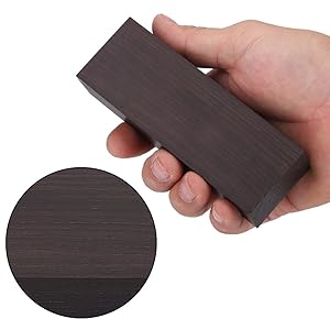 Zerodis Black Ebony Wood Lumber Blank DIY Material for Music Instruments Tools, 4.72 x 1.57 x 0.98inch