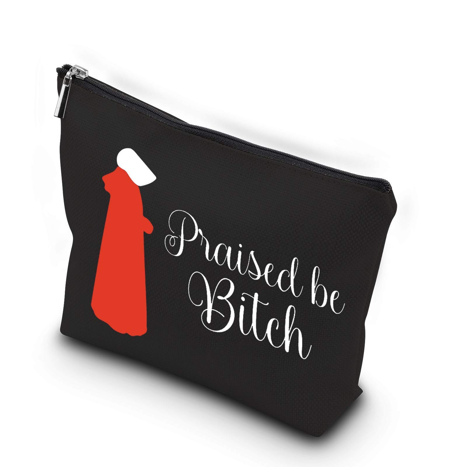 Praised Be Bitch Makeup Bag Feminist Gift TV Show Inspired Feminism Gift for Girls Women (Praised Be Bitch EU)
