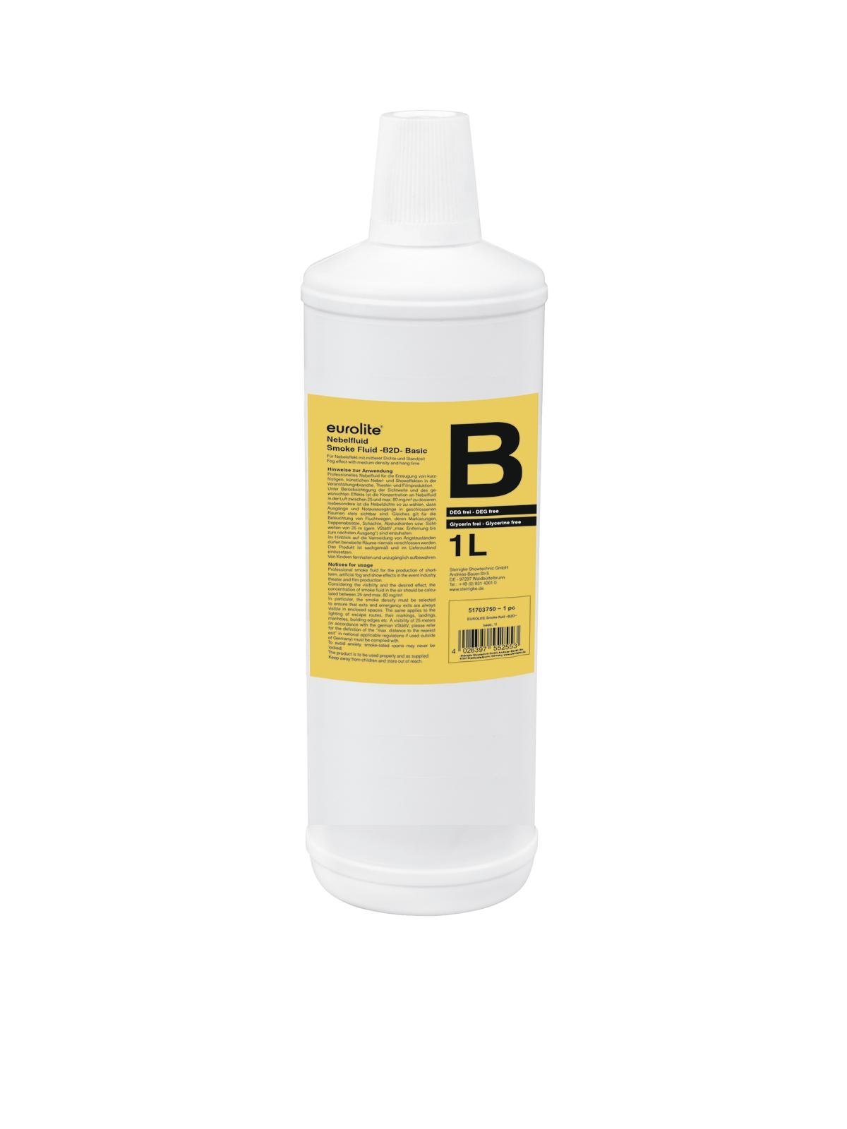 Eurolite 51703750 Smoke Fluid -B2D-Basic 1L