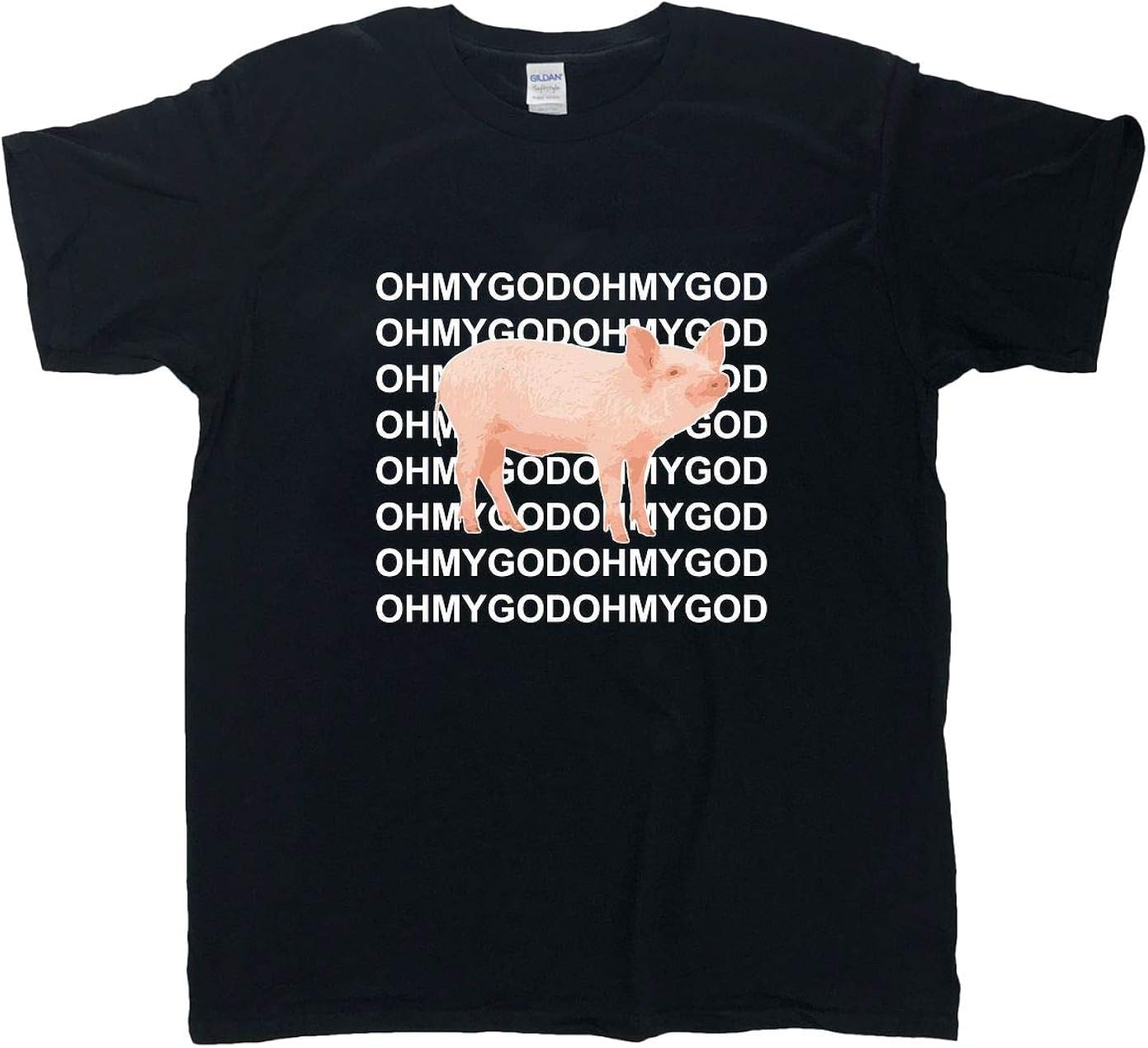 beidiyinger Shane Dawson Oh My God Pig Tee for Mens Clothing