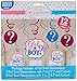 Amscan 671573 Girl or Boy? Value Pack Foil Swirl Decorations
