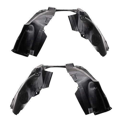 TRQ Front Inner Fender Liner Set Compatible with 2017-2022 Jeep Compass CH1248189 CH1249189