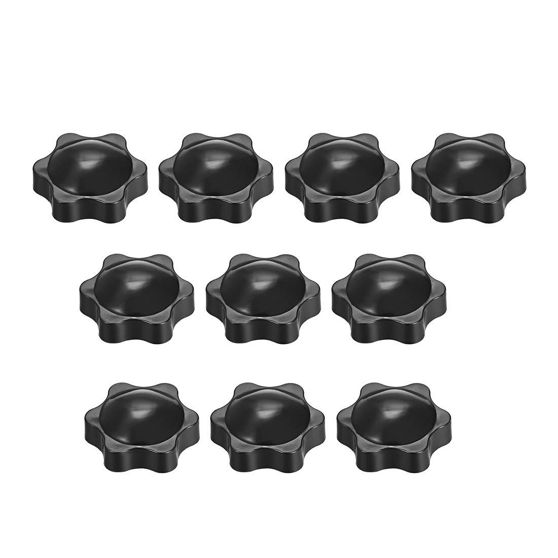 Uxcell Clamping Handle Screw Knobs Handle M8 Threaded Star-Shape 10pcs