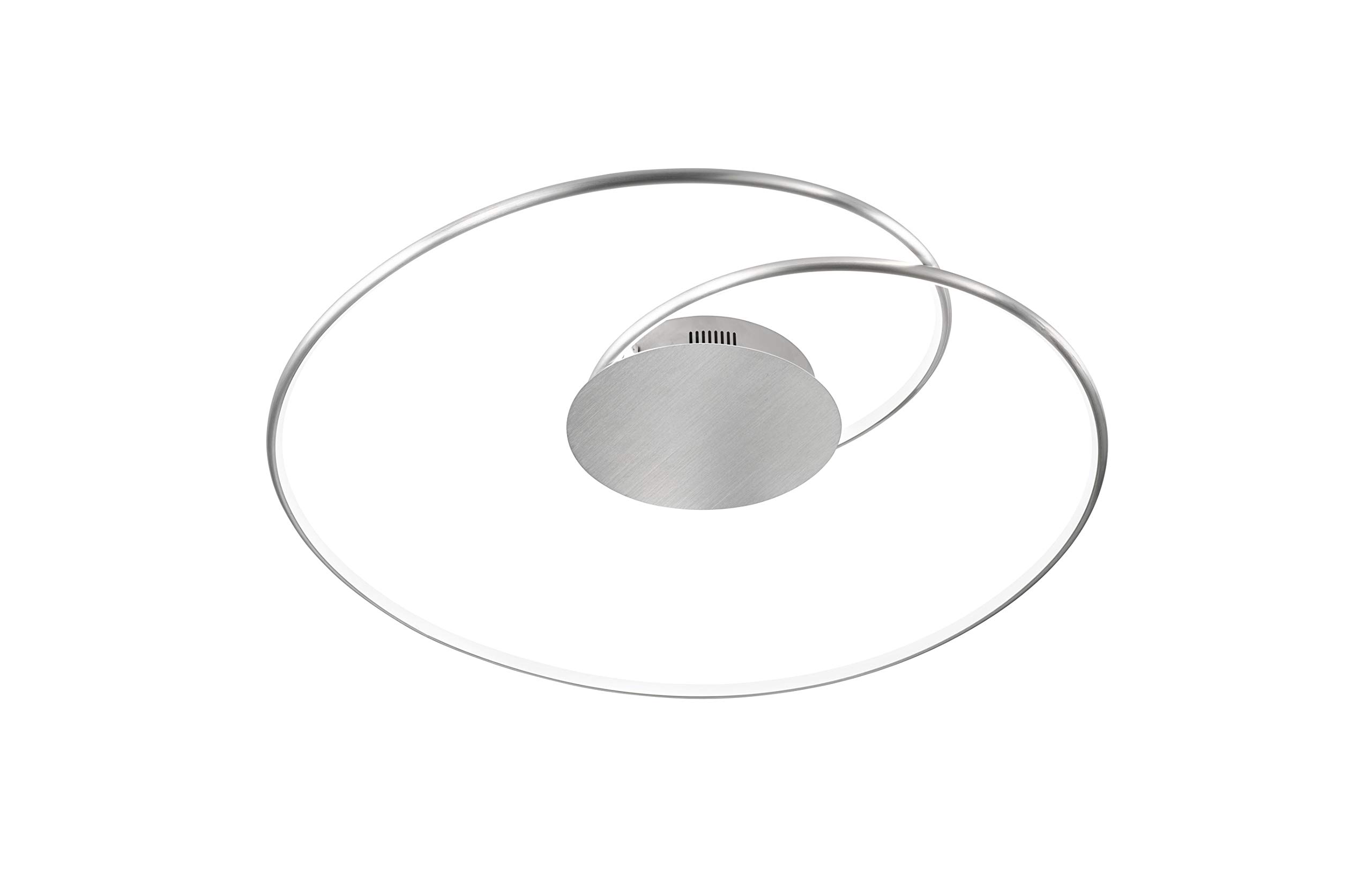 WOFI Interior Light, Living Room, Ceiling Light, Ceiling Light, Light, Light, lamp, Metal, Aluminium, dimmer, dimmable, Modern Plastic, 31 W, Brushed