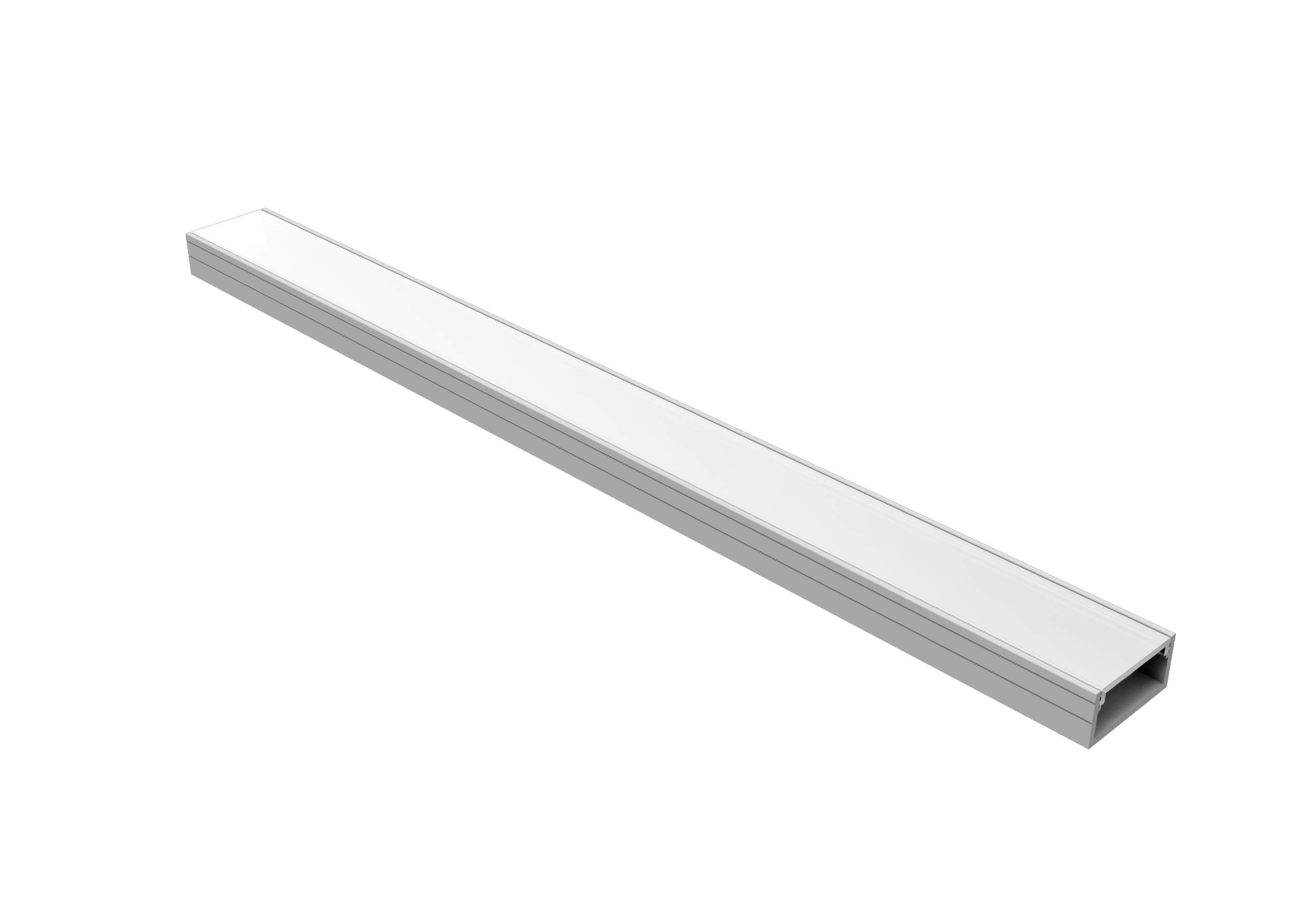 Sensio Fino - Surface Mounted Aluminium Profile - 1000mm, one Size, Silver