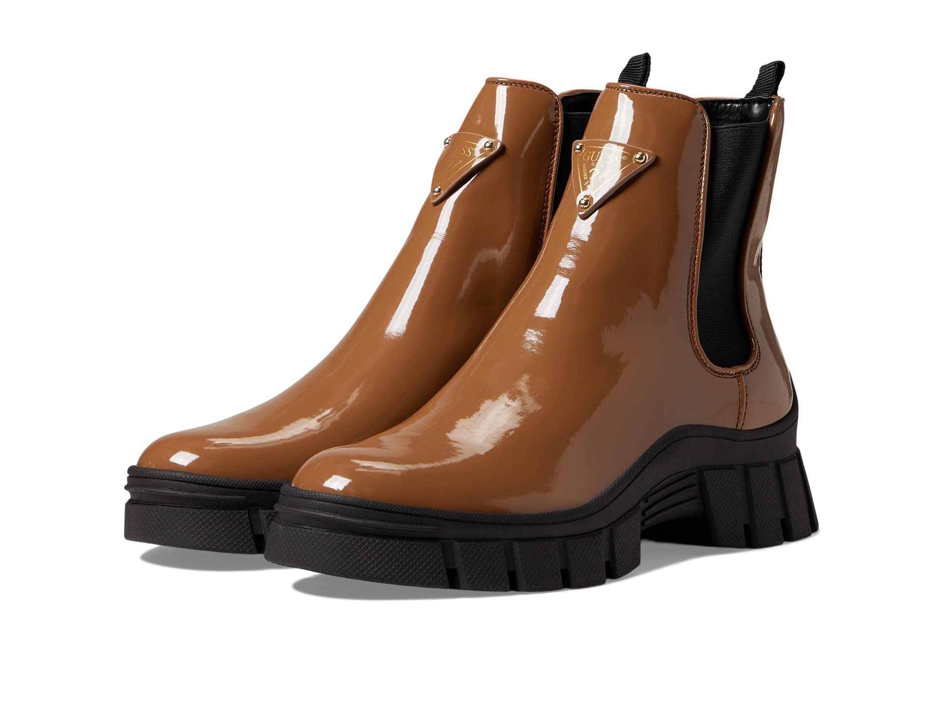 GUESS Women’s HESTIA Ankle Boot, Brown 212, 7