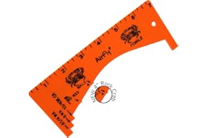 AirFly Crab Gauge - Measure for Dungeness, Rock Crab, Blue Crab, Lobster. Designed in San Francicso, USA