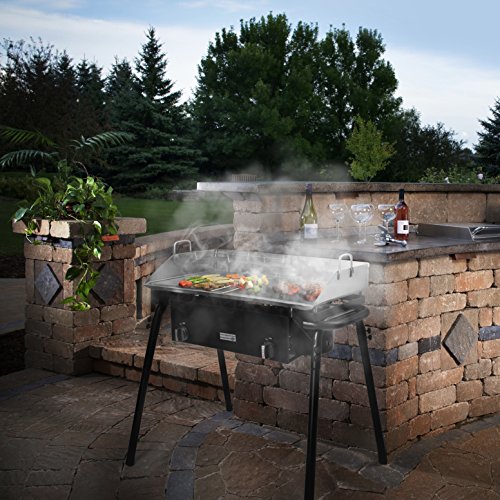 Outdoor Camping Propane Griddle Stove Tools Set 20 PSI Regulator Griddle Pan Griddle Tools w/Storage Bag - Thumbnail 2
