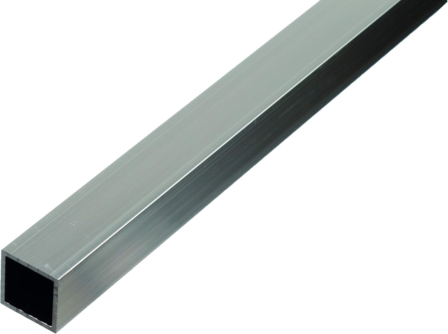 Aluminium Square Tube, 470128, natural, 1000 x 40 x 40 mm