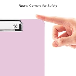 Deli Plastic Clipboard, Clipboards with Low Profile