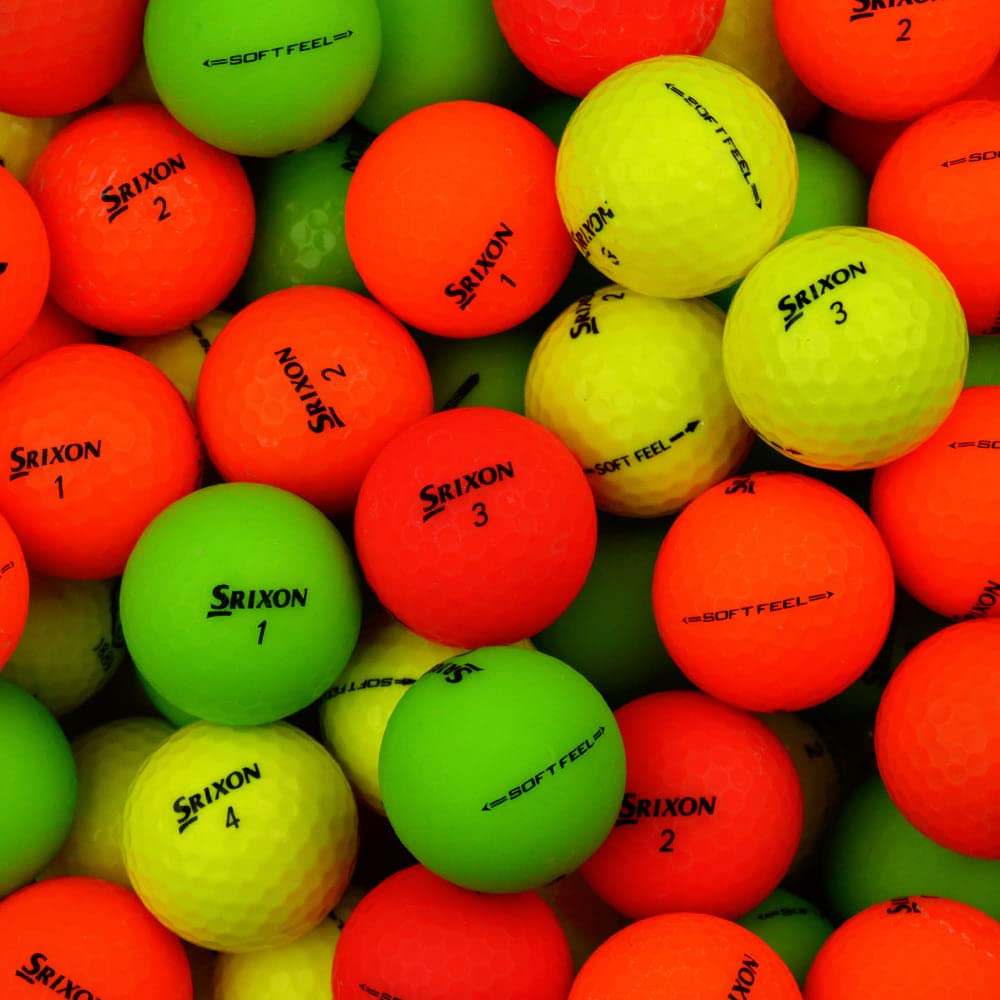 Second Chance 36 Srixon Soft Feel Optic Coloured Grade A Lake Golf Balls
