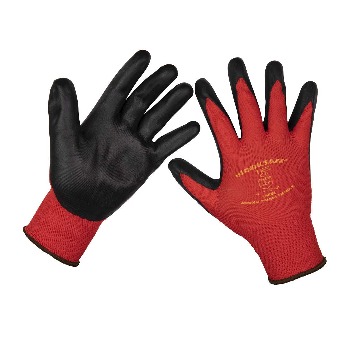 Sealey Flexi Grip Nitrile Palm Gloves (Large) - Pair - 9125L