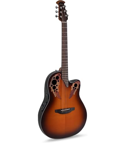 Amazon.com: Ovation CE44P-FKOA Acoustic-Electric Guitar, Figured