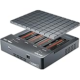 MAIWO 4 Bay NVMe Cloner Enclosure USB4 40Gbps, M.2 PCIe NVMe SSD Reader Duplicator 1-to-3 Clone with Cooling Fan, Compatible with Thunderbolt4/3 USB4/3.2/3.1/3.0
