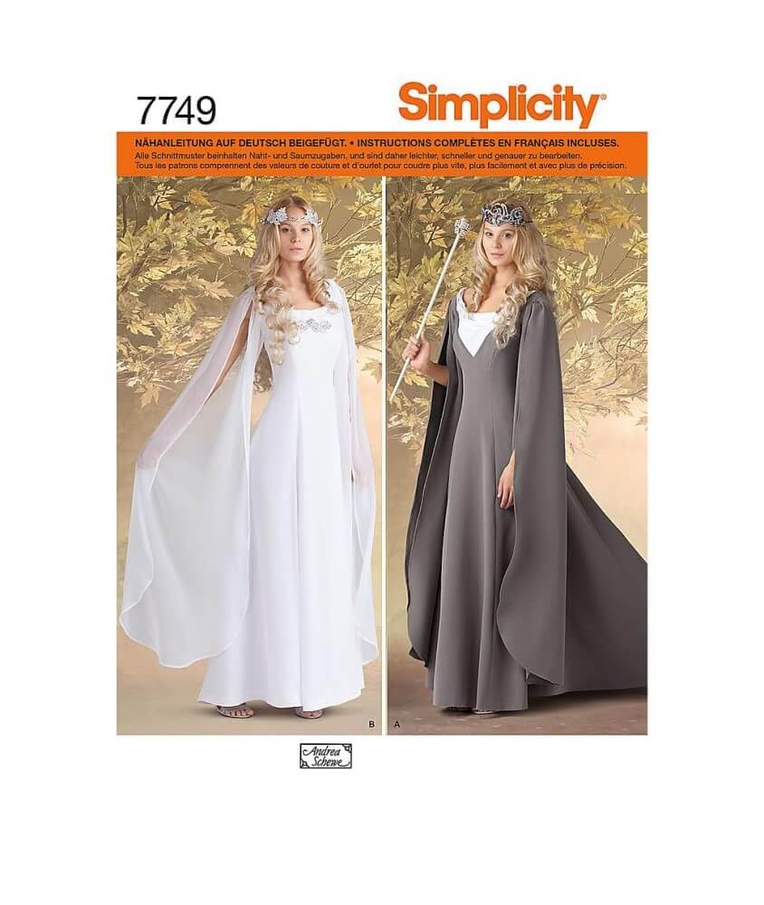 Simplicity US1551KK Size KK Misses Costumes