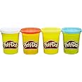 Play-Doh 4 Pack of 4 oz Cans, Classic Colours