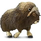 Safari Ltd. Muskox Toy - 4.75 Inch Realistic Wildlife Figure for Kids | 4.75 Inches Long x Nearly 3 Inches Tall, Ages 3+, Safety Tested, BPA Free PVC, Arctic Play, Wildlife Learning