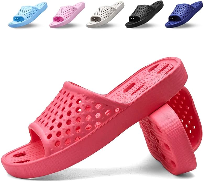 Shower Shoes Men Women Non Slip Bathroom House Slippers College Dorm Room