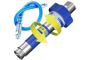 Grease Coupler High Pressure, Lock Clamp Type, Vehicle Lubricant Nozzle, for Professionals Mechanics Technicians Farm Equipme