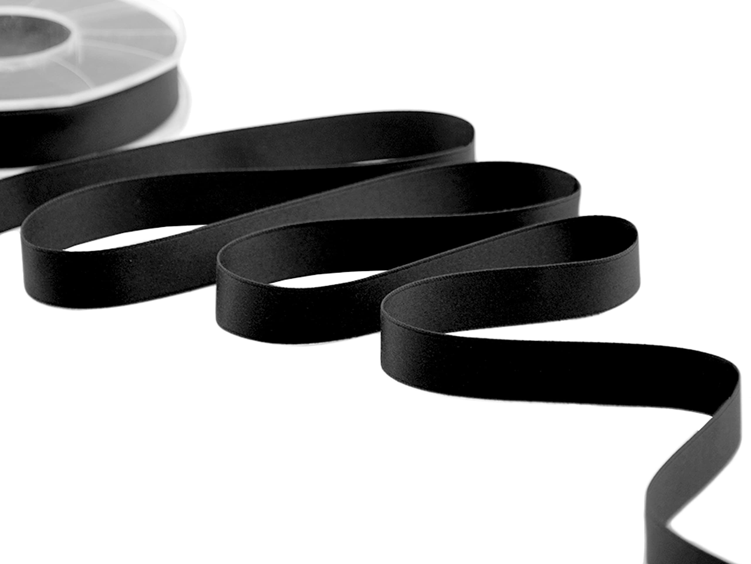 Furlanis Ribbon, Silk, Black, 15 mm x 20 m