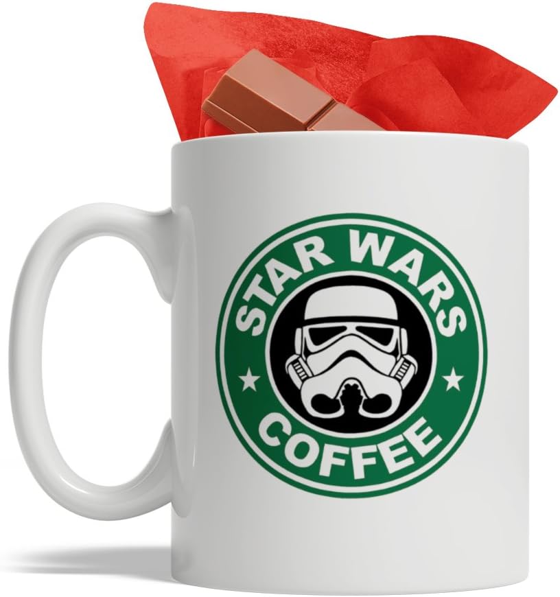 BijouLand - Star Wars Coffee Darth Vader Logo - Ceramic Coffee Mug 11oz, USA