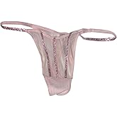 Victoria's Secret Sheer Shine Thong Panty Color Pink New
