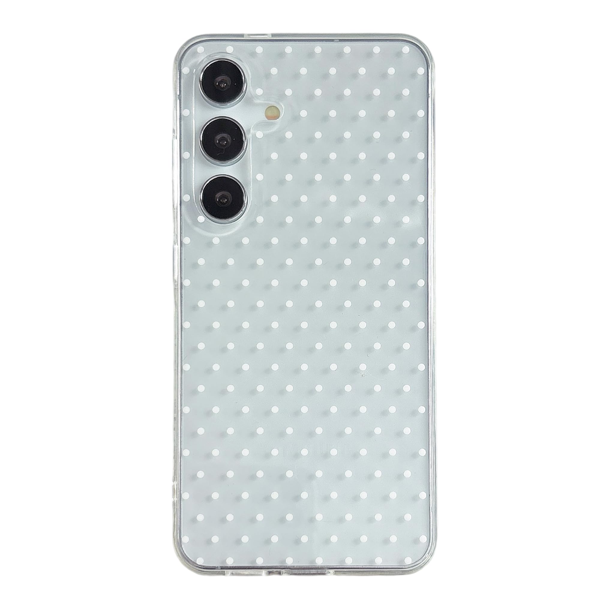 QLTYPRI Cute Phone Case for Samsung Galaxy S23 Case Polka Dot Fashion Aesthetic Design for Women Girls, Slim TPU Shockproof Protective Phone Cover for Samsung Galaxy S23 - Clear