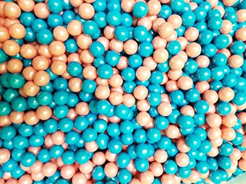 Gender Reveal Gumballs Glimmer Pink And Blue Bubble Gum 2 Pounds 0.5 inch Mini Gumballs
