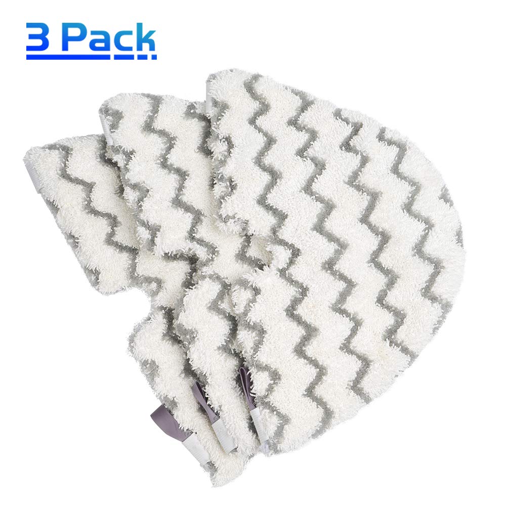 X Home Steam Mop Triangle Replacement Pads for Shark Steam Pocket Mop S3501 S3601 S3901 S3550 S3801 S4701 S2902 S3455K S4601 Washable Microfiber Steam Mop Cleaning Pads Dirt Grip Pads (3 pcs)