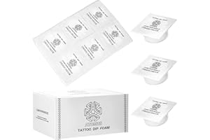 ATOMUS Dip Foam Tattoo Needles Cleaning Dip Cups Rinse Caps Tip Rinse Dip Clean Professional Cartridge Needles Dip Foam Clean