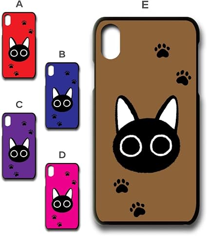 Amazon Co Jp Iphonexr 専用 スマホケース カバー かわいい 黒猫 Black Cat ネコ 猫柄 デザインe ブラウン 茶色 Tk 521e アイフォン テン アール 家電 カメラ