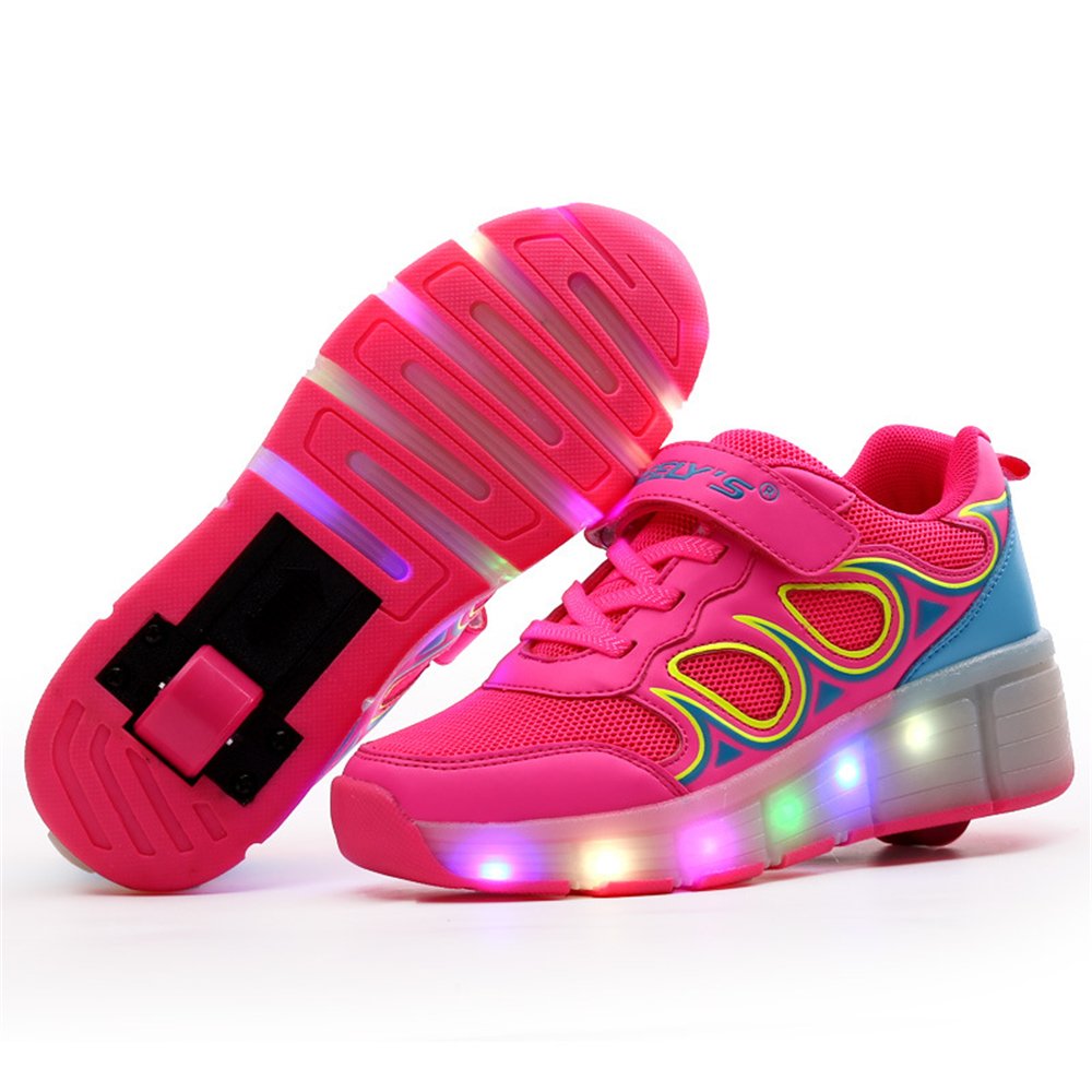 Cloudless Kids Girls Boys Led Light Up Retractable Wheels Roller Skates Shoes Kids Fashion Sneakers Shoes Handbags Sneakers Urbytus Com